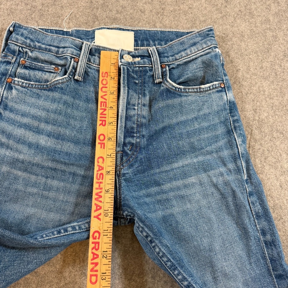 MOTHER Boot Cut Jeans in Medium Blue Wash - Picture 4 of 10